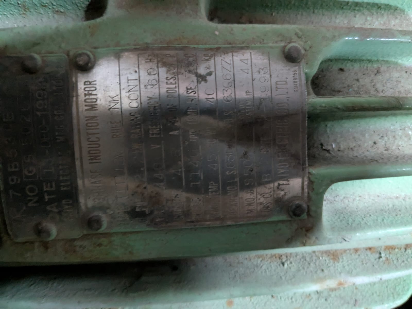 Taiyo Electric induction motor